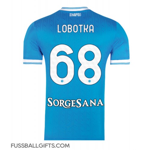 SSC Napoli Stanislav Lobotka #68 Fußballbekleidung Heimtrikot 2025-26 Kurzarm